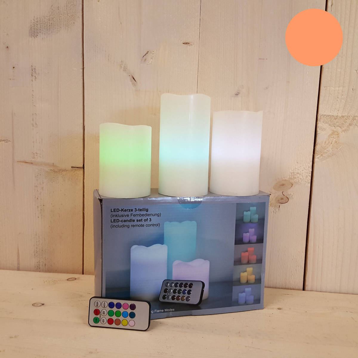 Bougie LED avec télécommande