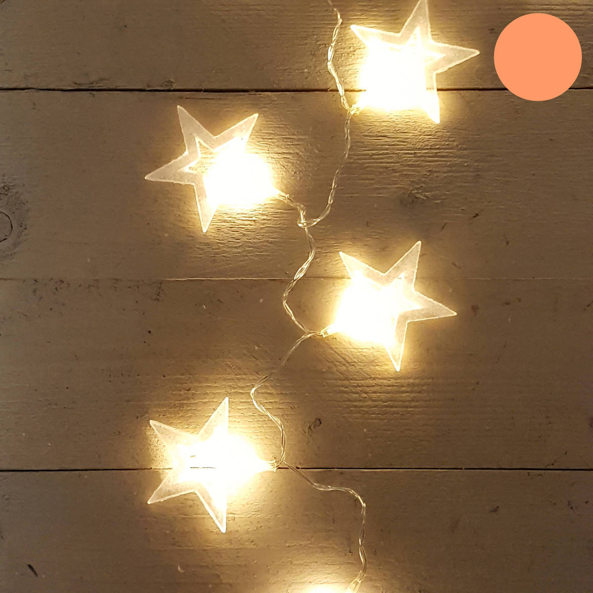 Chaîne de lampe LED avec 10 lumières, fonctionne sur batterie AA