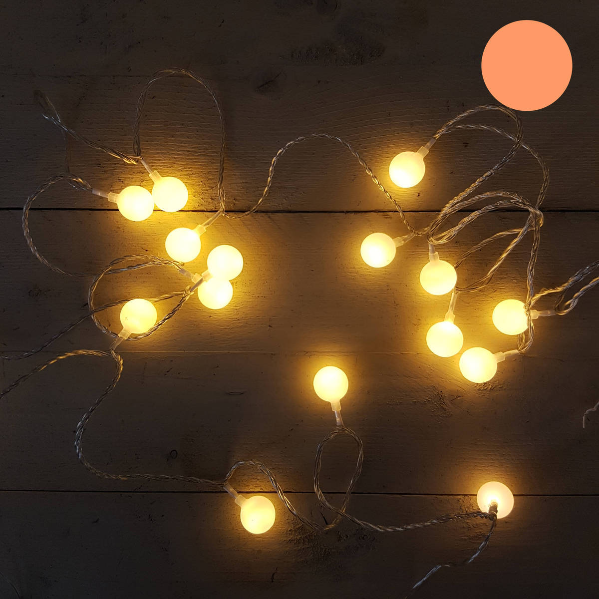 Chaîne de lampes LED, 50 lumières et 5 mètres de câble