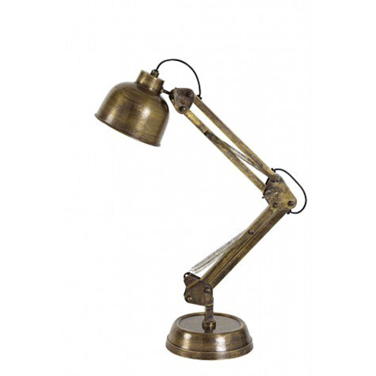 Superbe lampe de table, en métal colori bronze, vieilli...