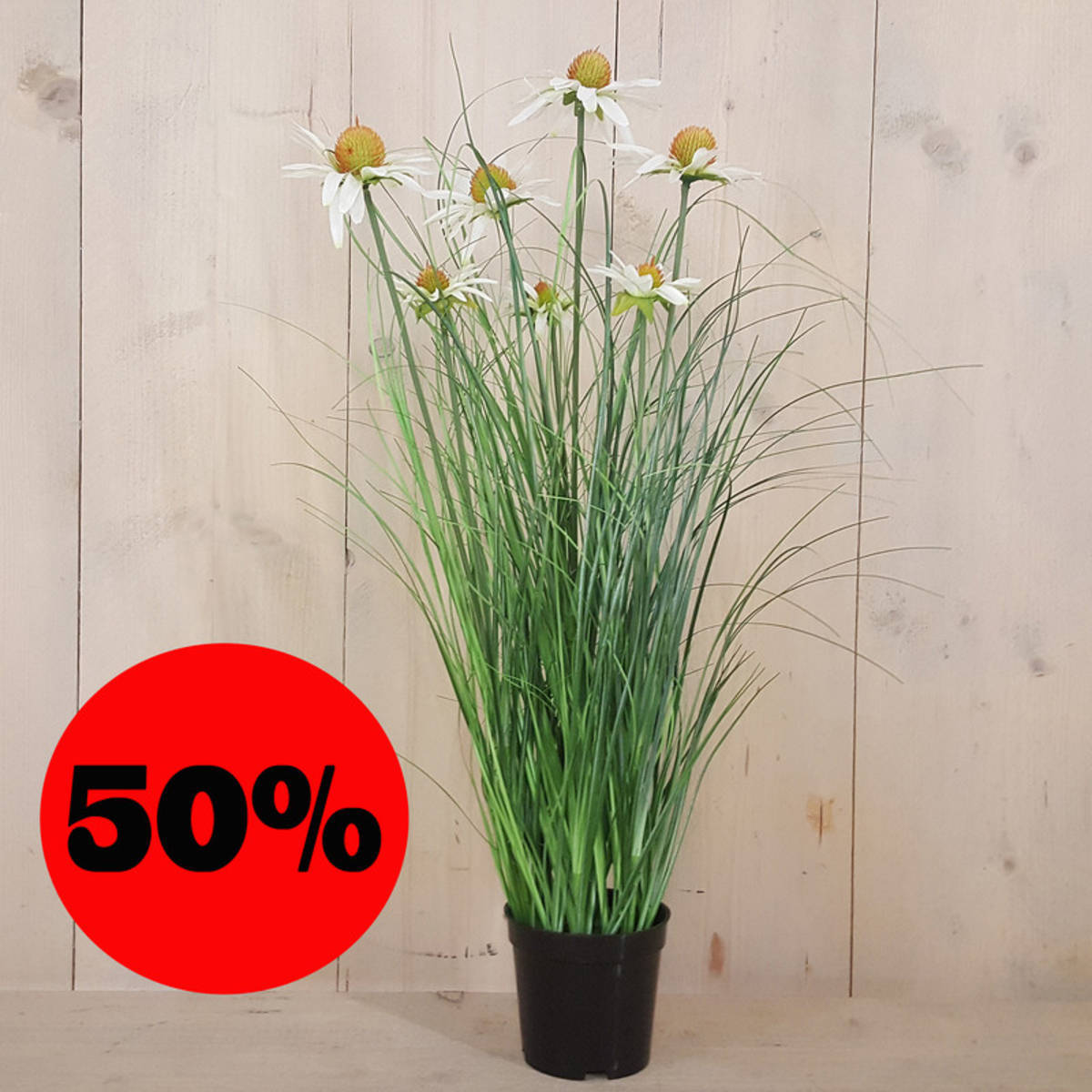 Fleurs en matière syntétique, hauteur 95 cm