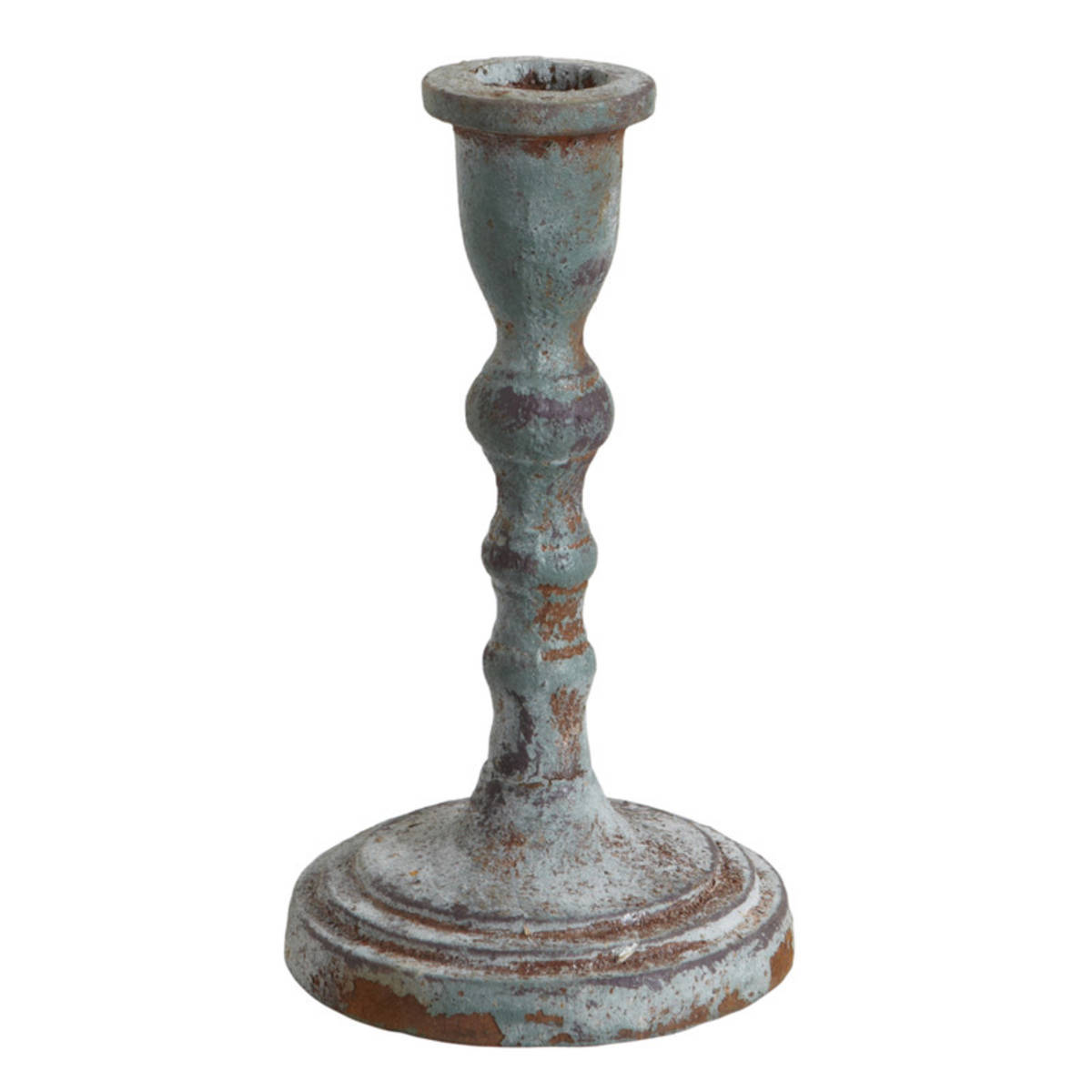 Rustikaler Kerzenhalter, alt gemacht, Höhe 14.5cm