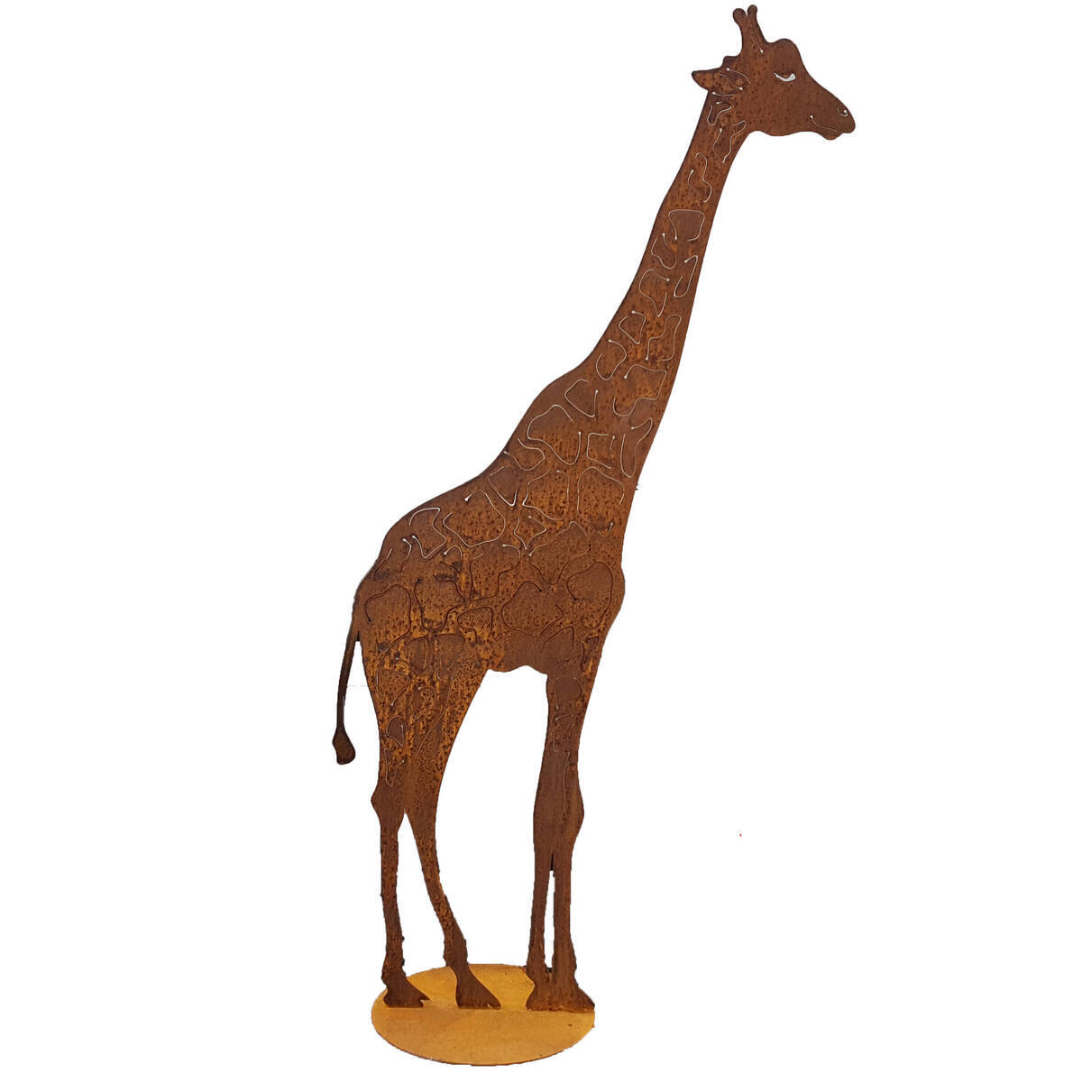 Giraffe aus Rosteisen, Höhe 200cm