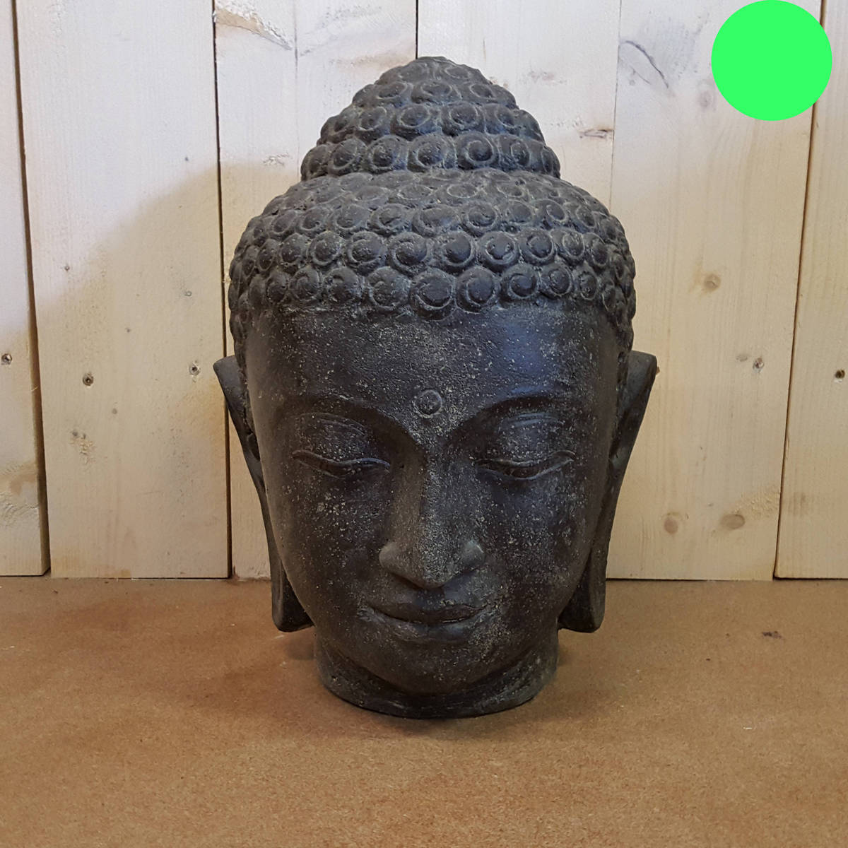 Tête de bouddha, 50 cm, en pierre agglomérée