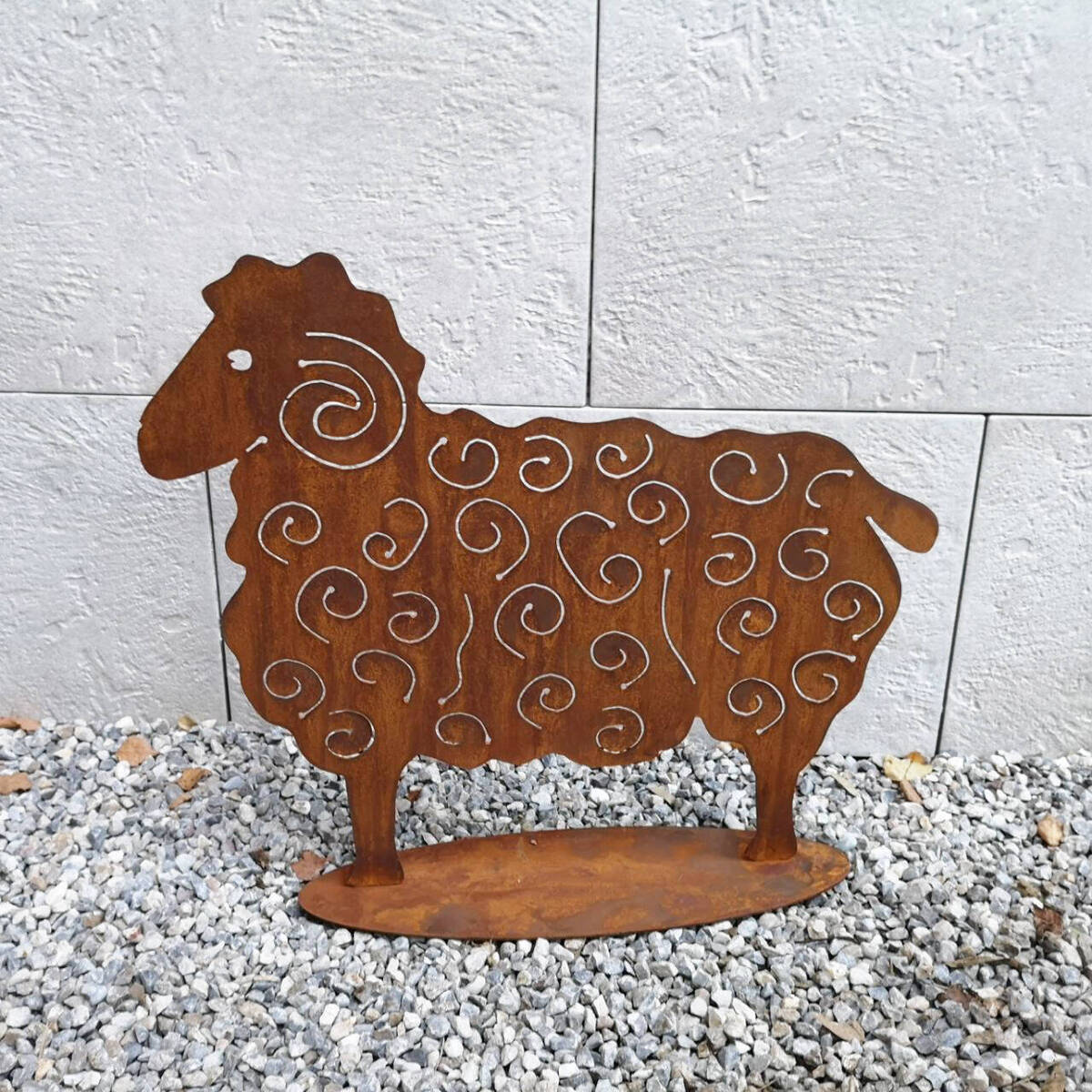 Mouton en fer rouillé, H. 40 cm