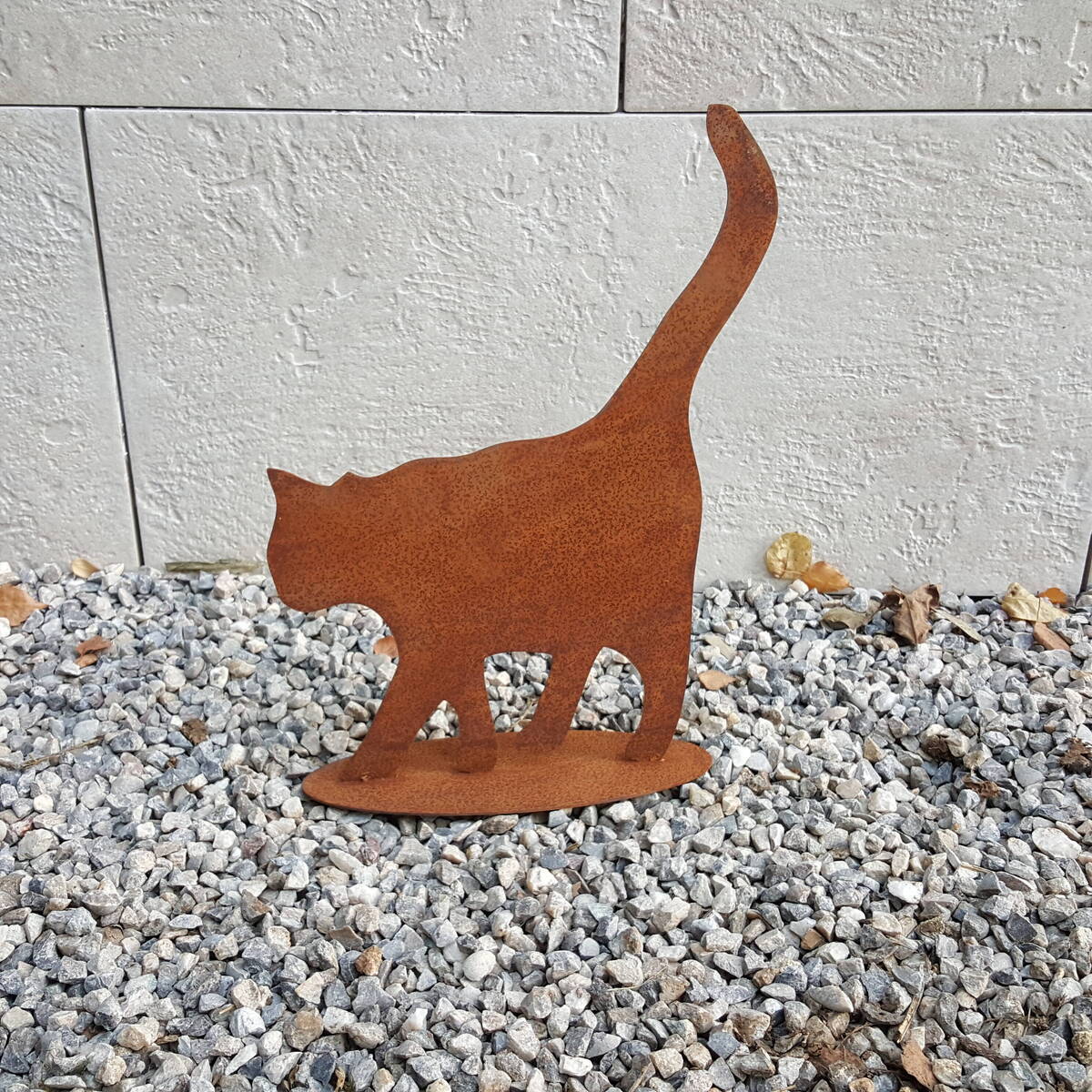 Katze aus Rostmetall, Höhe 33cm