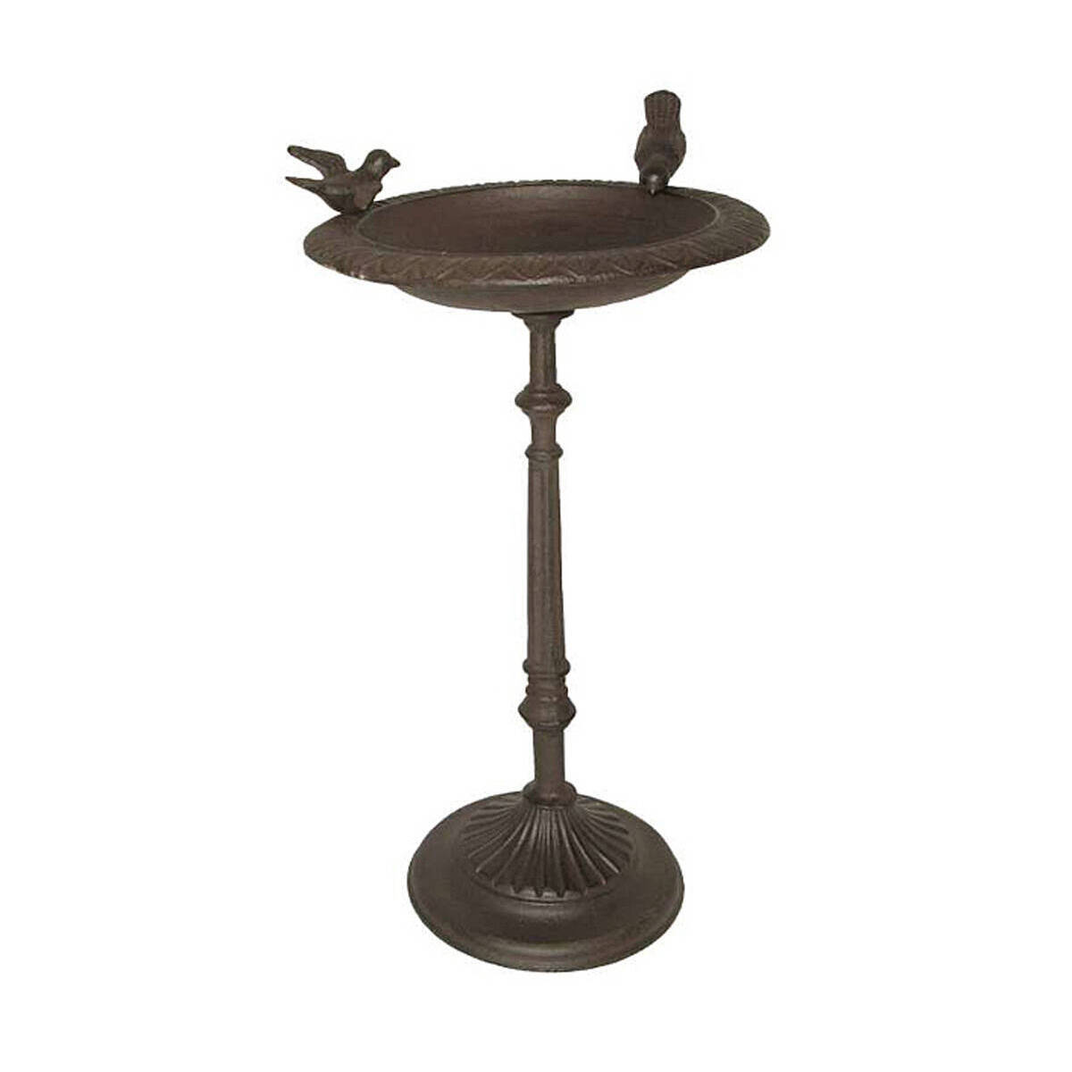 Abreuvoir pour oiseaux, en fonte, sur pied, H. 52cm