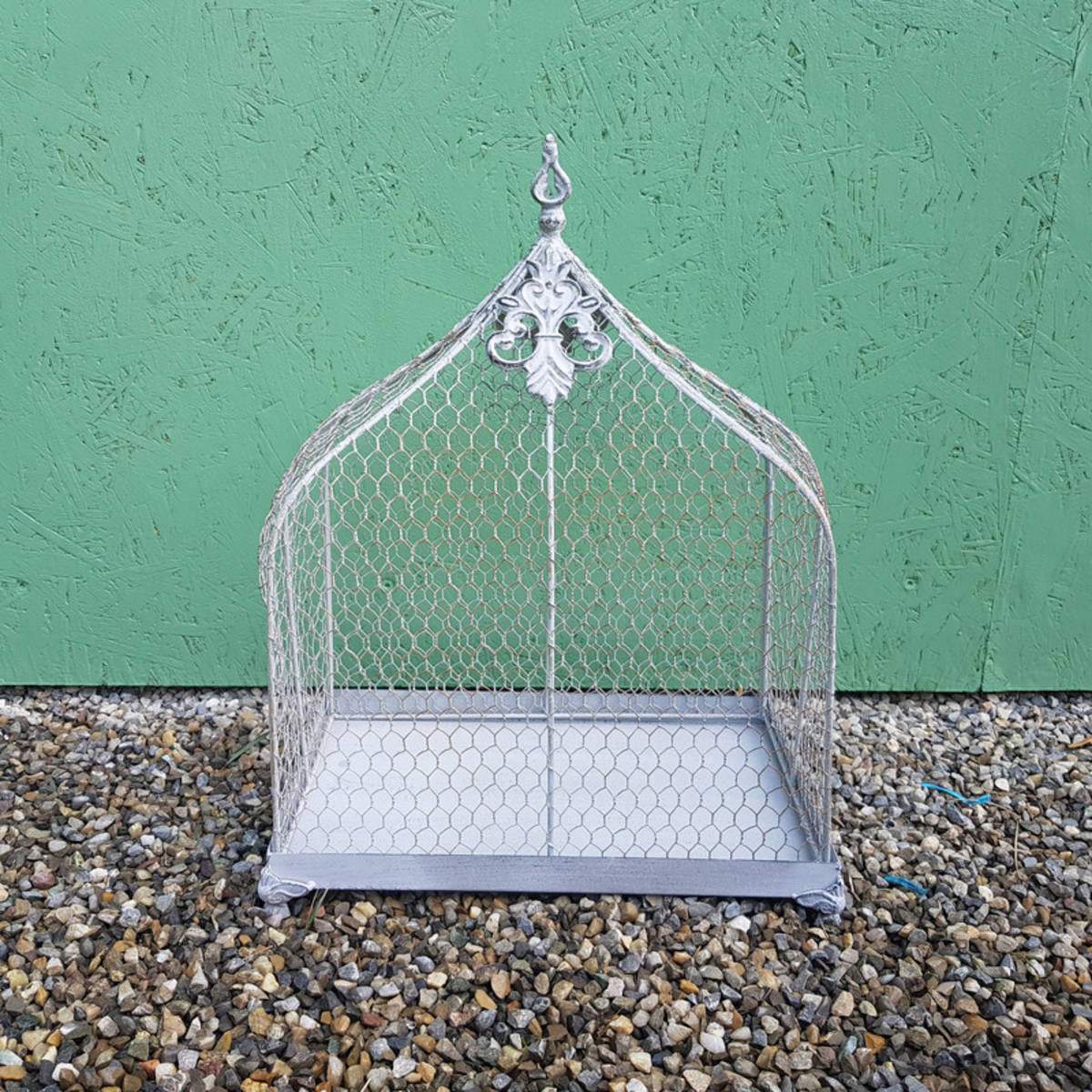 Petite volière Deco, gris antique, H. 52 cm