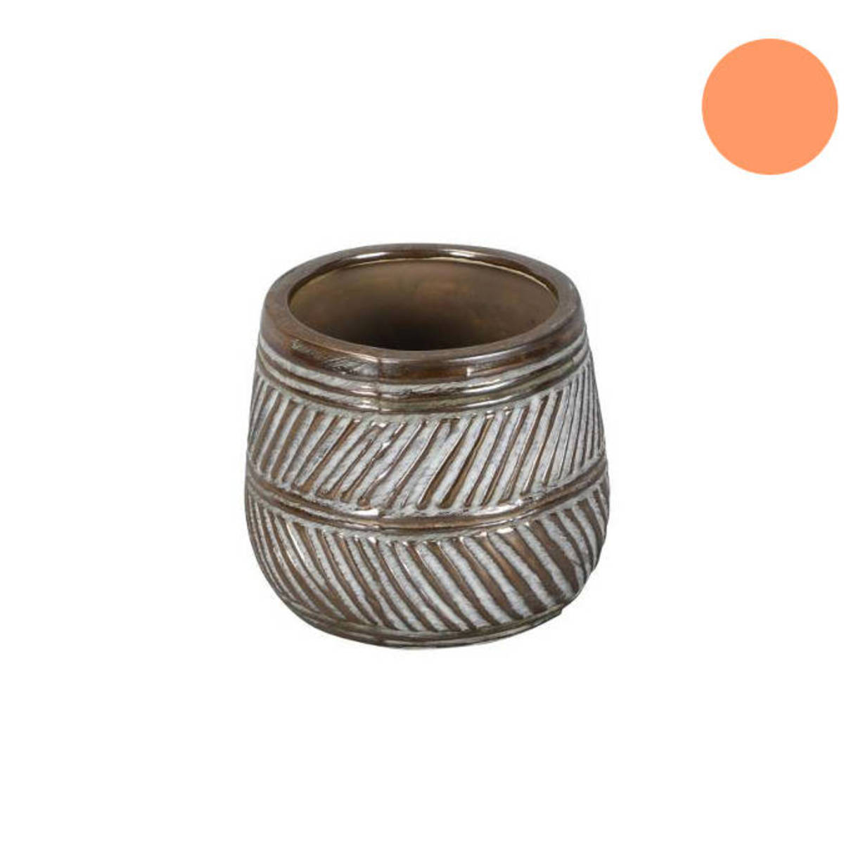 Topf aus Steingut, Durchmesser 12cm