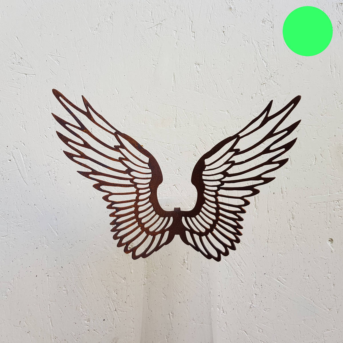 Ailes filigrane en fer rouillé, hauteur 20cm