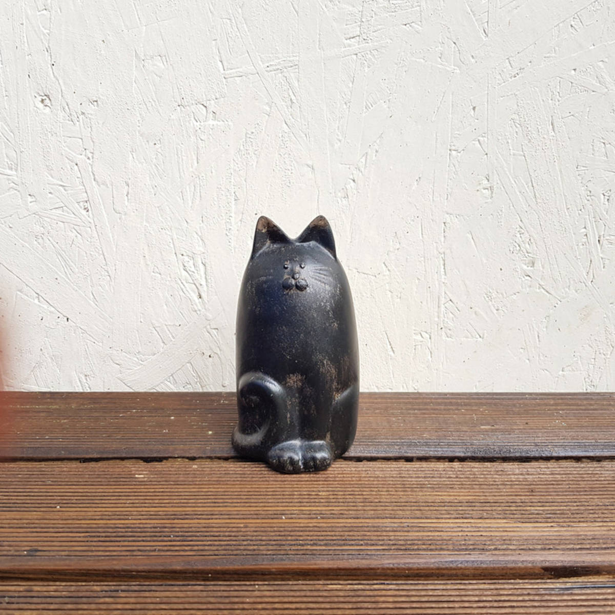 Katze zum Stellen aus Polyresin, Höhe 14cm