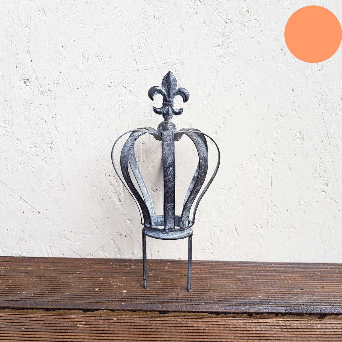Couronne en métal, à piquer, hauteur 16cm