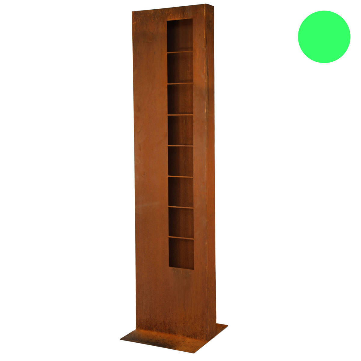 Colonne en fer rouillé, à planter, H. 160 cm