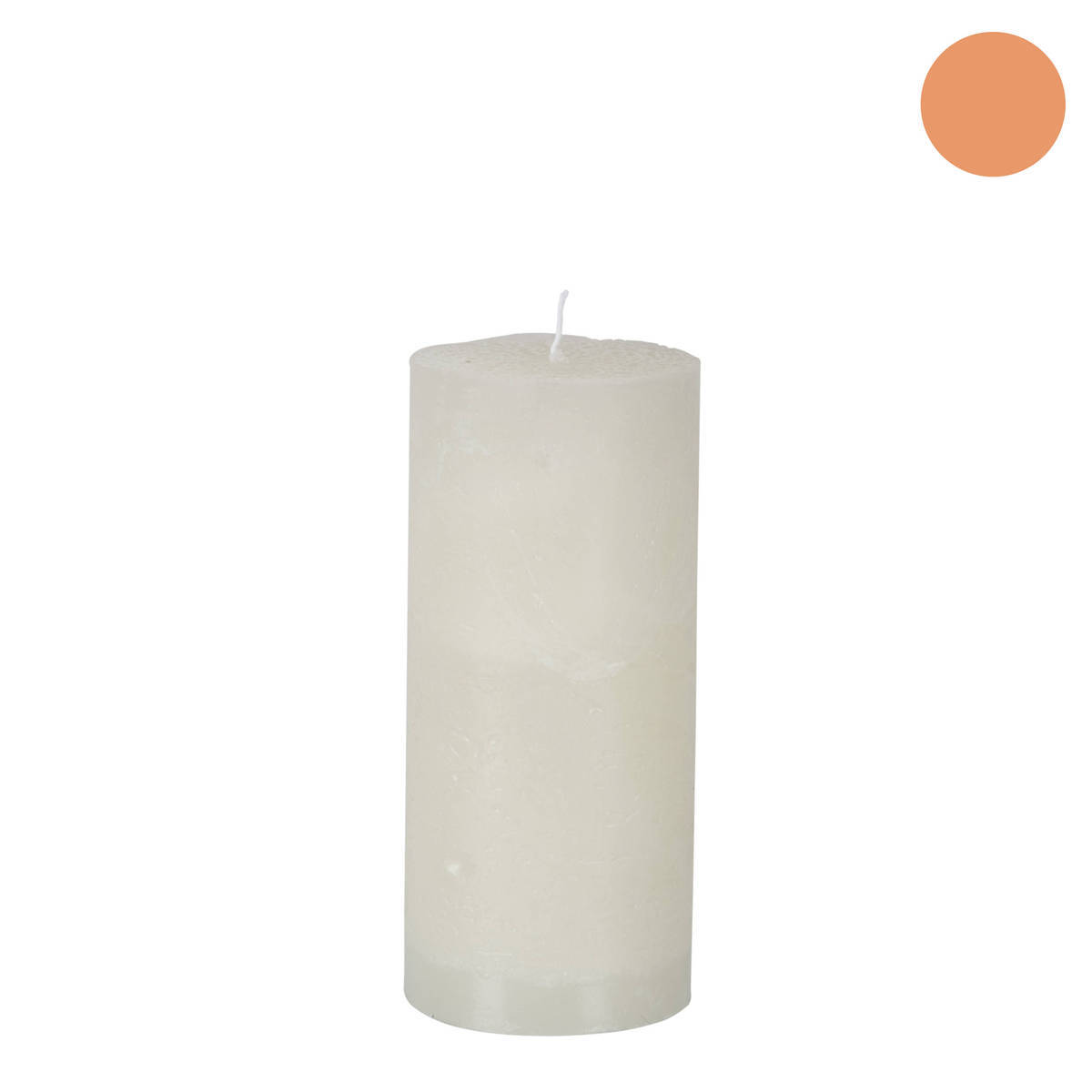 Kerze aus Paraffin, Ø 7cm, Höhe 15cm, elfenbein