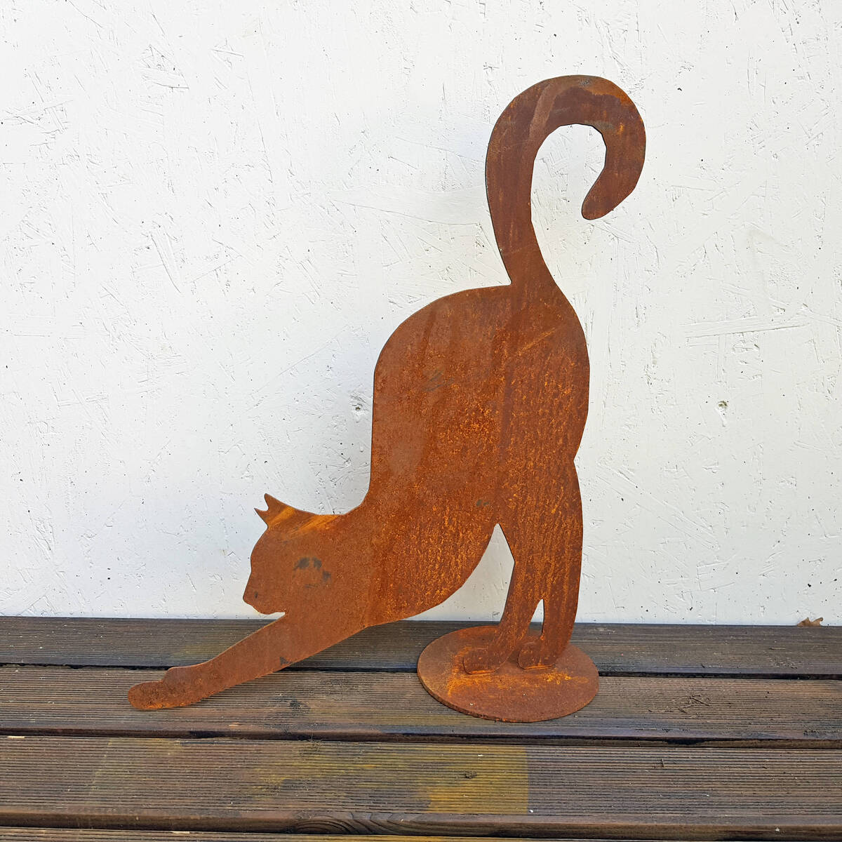 Katze aus Rostmetall, Höhe 45cm