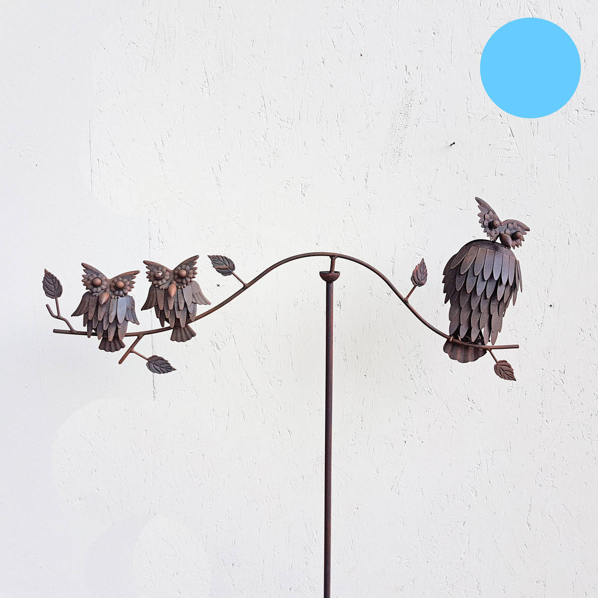 Balancier ''Hibou'' en métal, sur tige