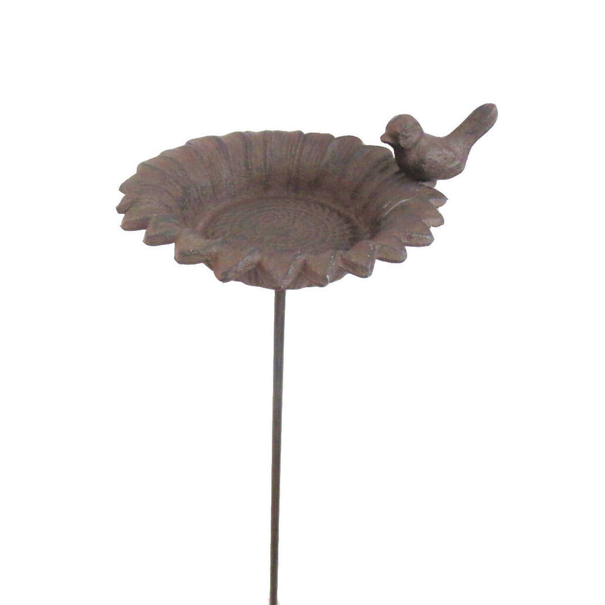 Abreuvoir pour oiseaux, en fonte, sur tige, H. 77cm
