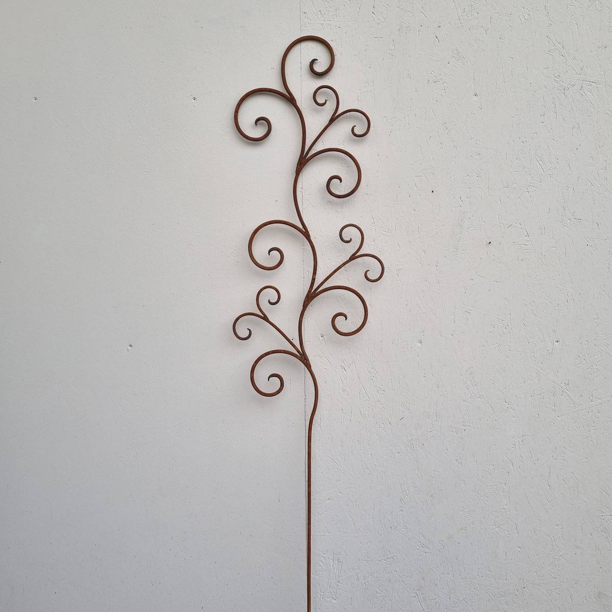 Tige avec deco en fer rouillé, 200 cm