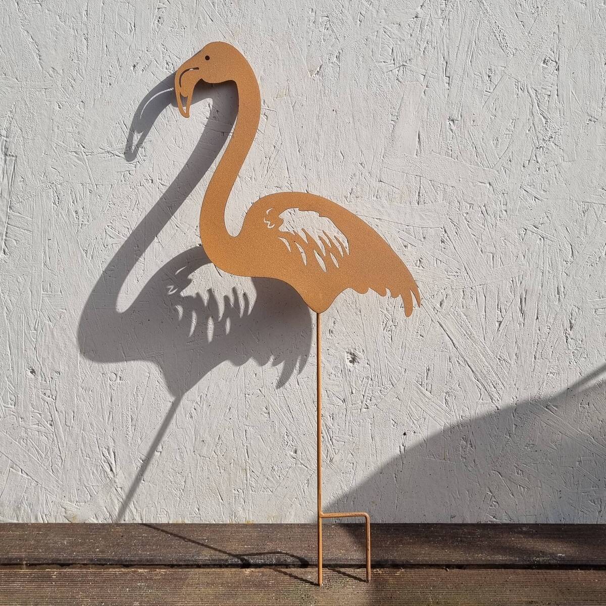 Flamand en métal, 54 cm