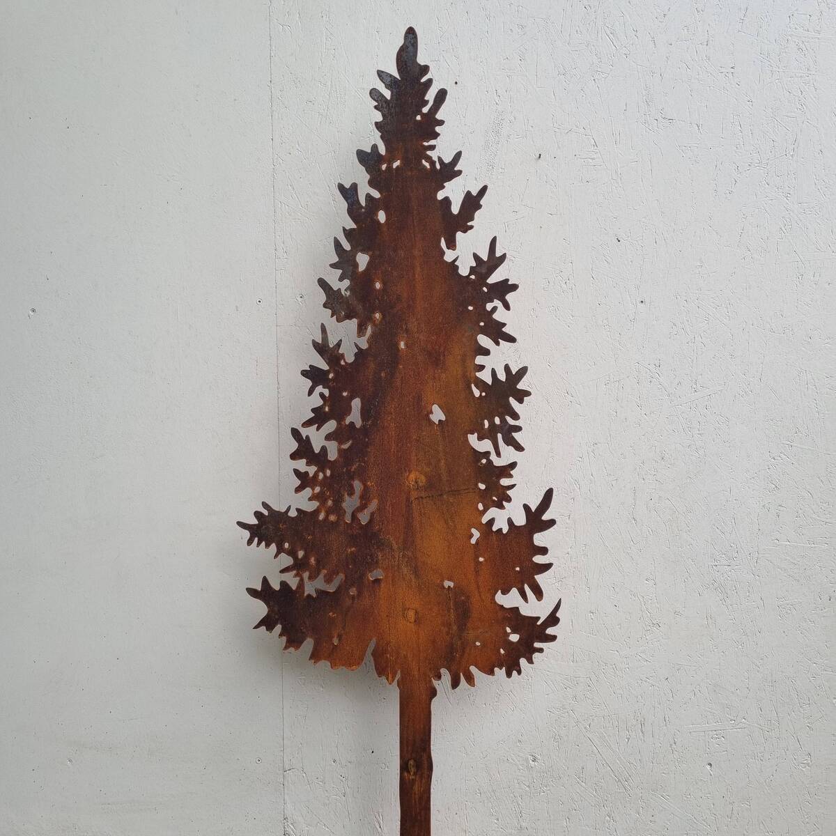 Sapin en fer rouillé, à piquer, 158 cm