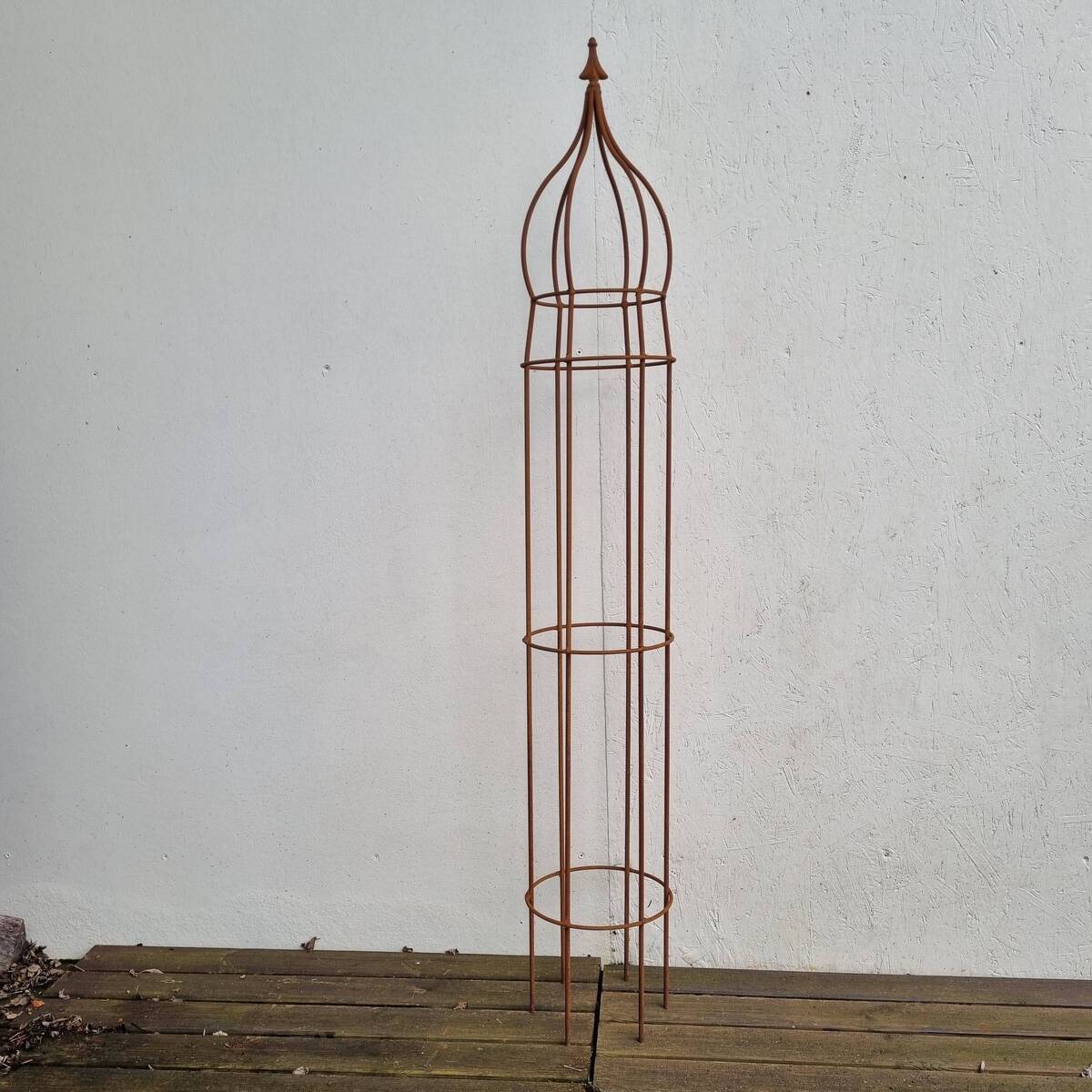 Support plantes grimpantes en fer rouillé, 170 cm