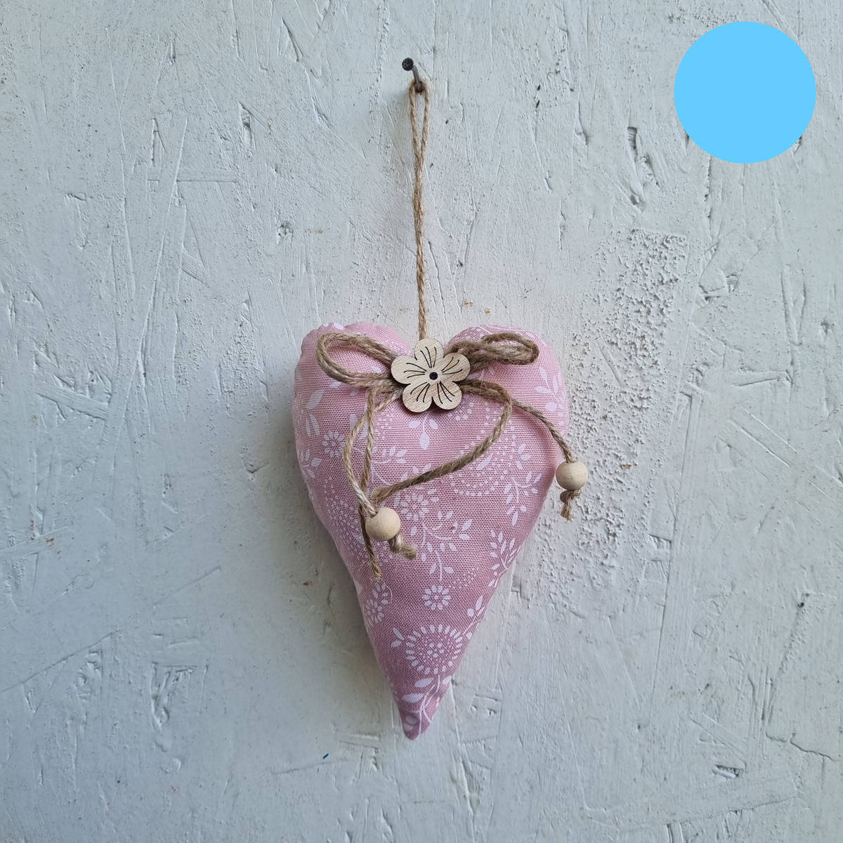 Coeur en tissu rembourré, 14 cm