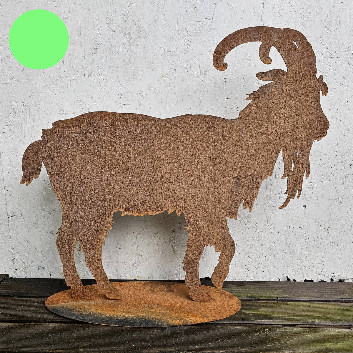 Steinbock aus Rosteisen, 66 cm