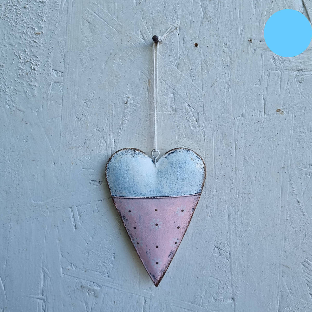 Coeur en métal, à suspendre