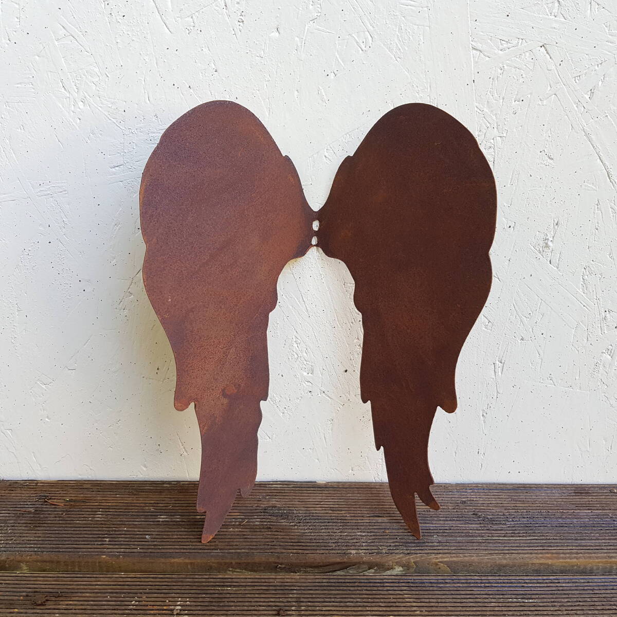 Ailes en fer rouillé, 28 cm