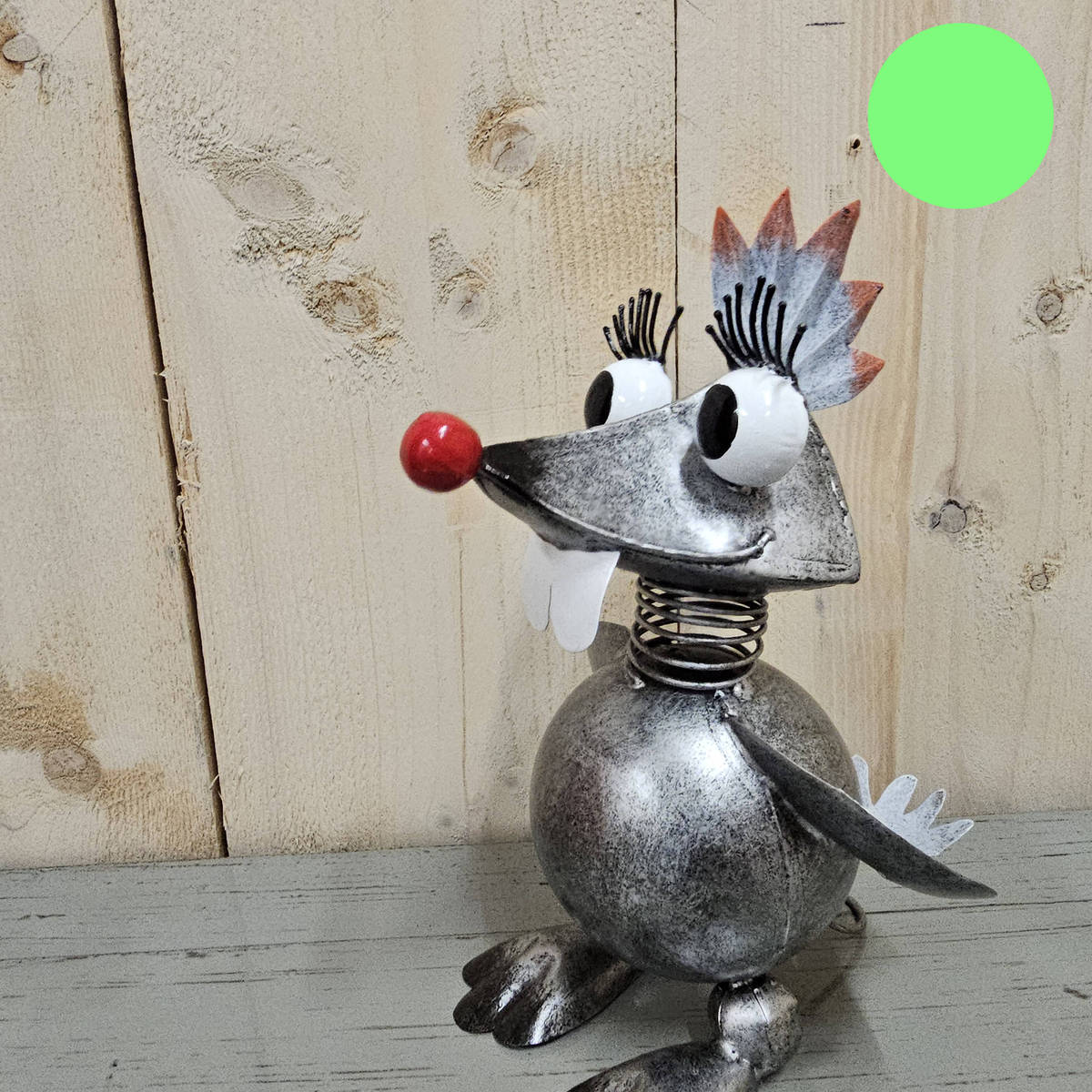 Maulwurf aus Metall bemalt, 24 cm 