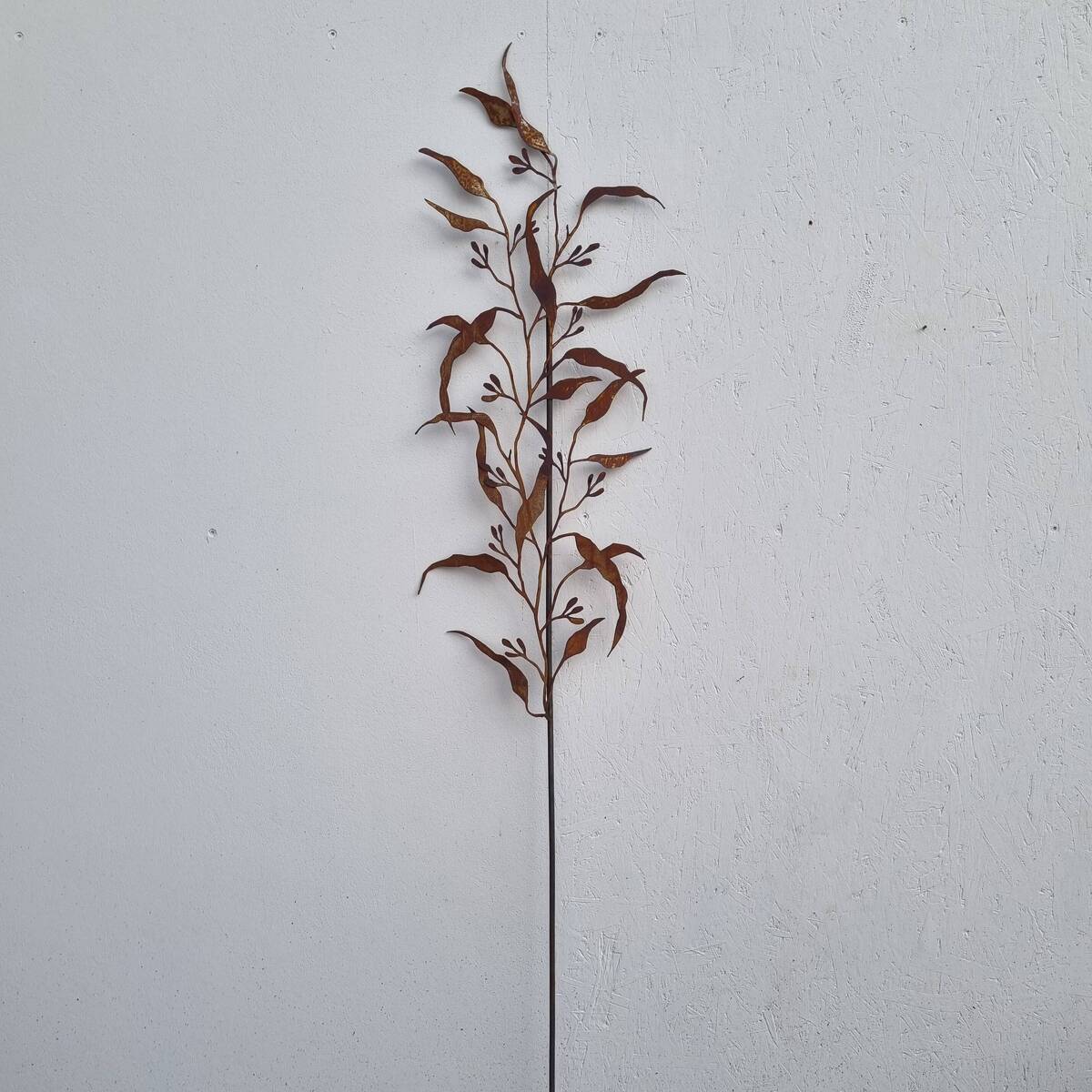 Eucalyptus en fer rouillé, 182 cm 