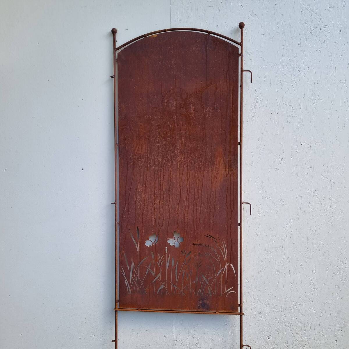 Paravent en fer rouillé, finement découpé, 190 cm 