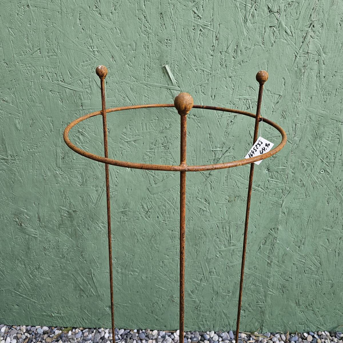 Support pour plante, en fer rouillé, diamètre 28 cm 