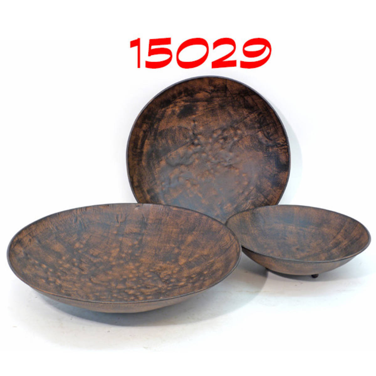 Coupe en métal rouillé, Ø 53cm