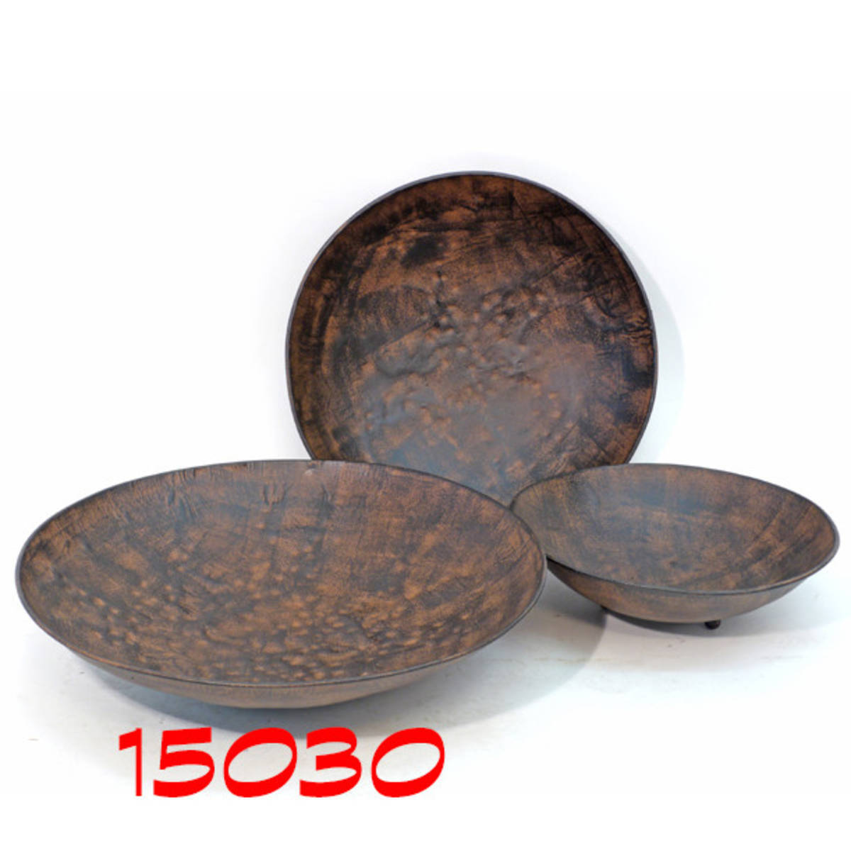 Coupe en métal rouillé, Ø 61cm