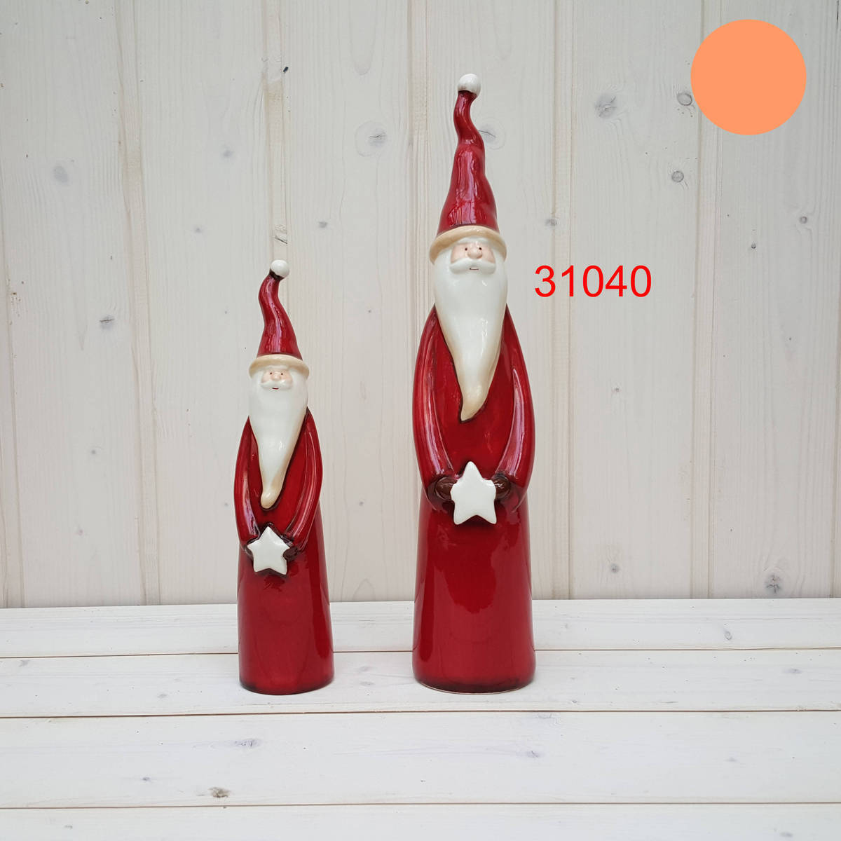 Saint Nicolas en porcelaine, H 39cm