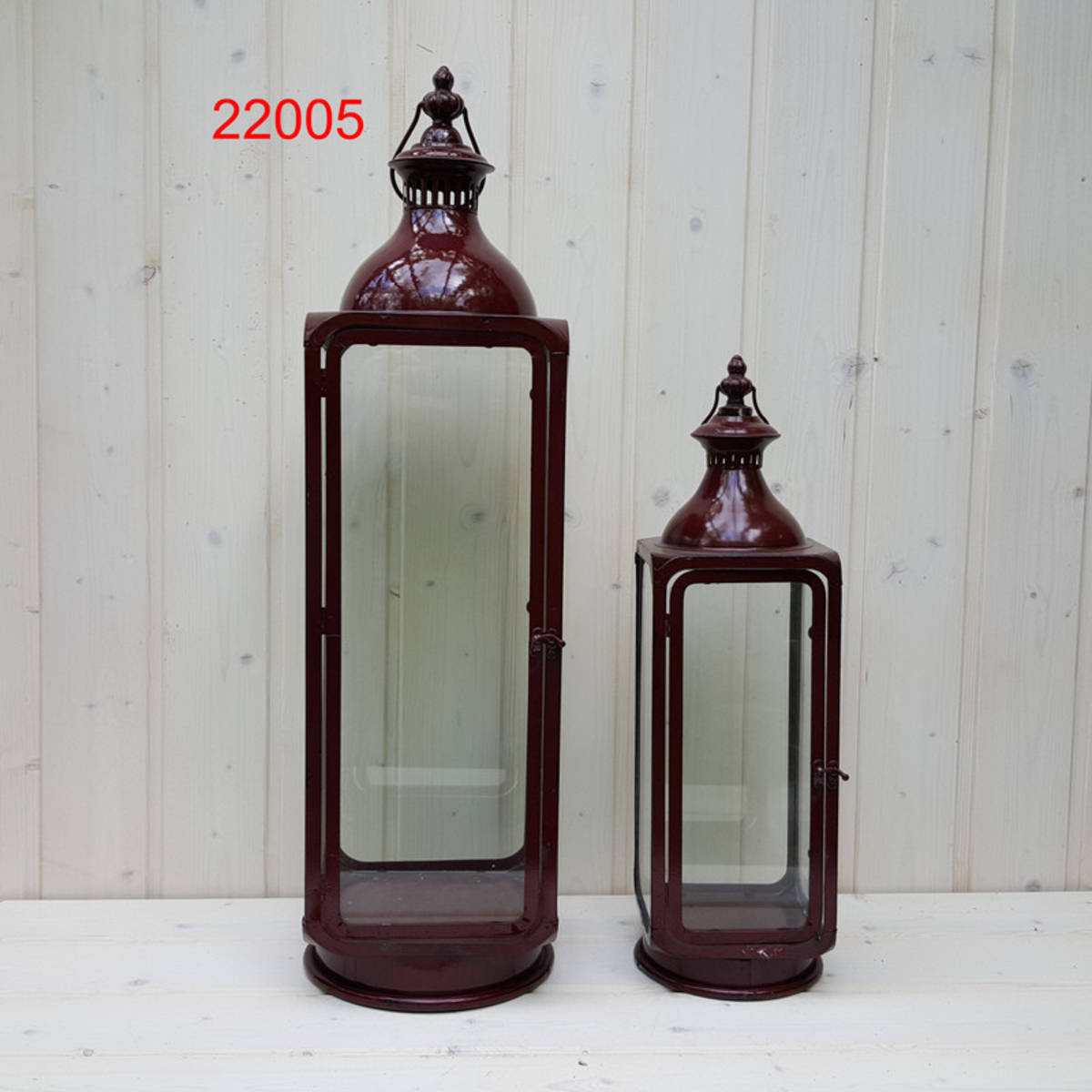 Laterne aus Metall, Vintage Look, Höhe 73cm