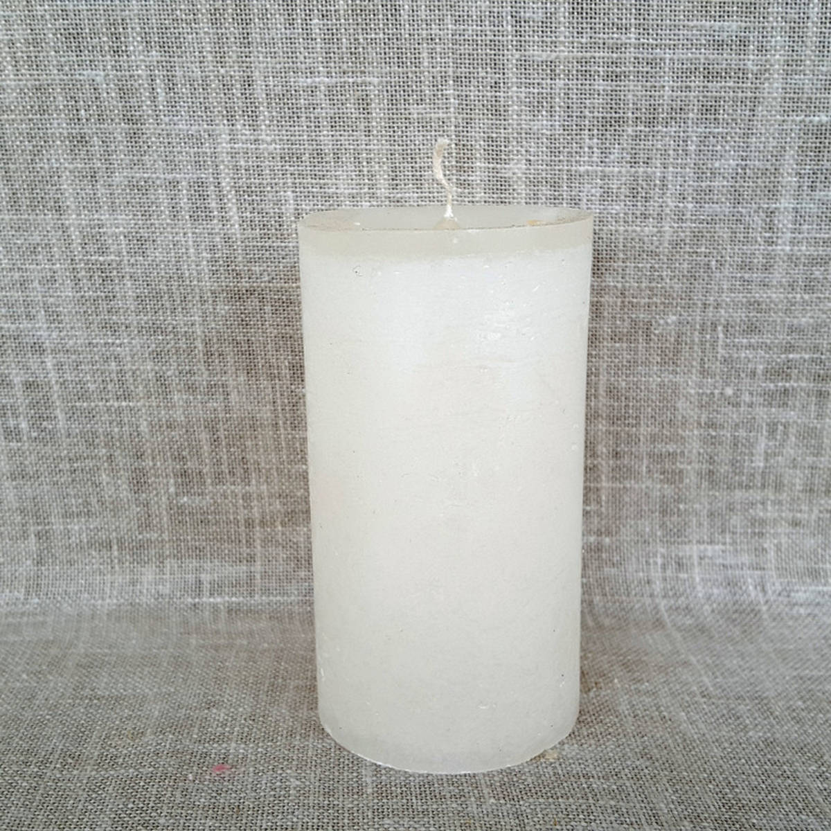 Kerze elfenbein, Ø 5.7cm / Höhe 10cm