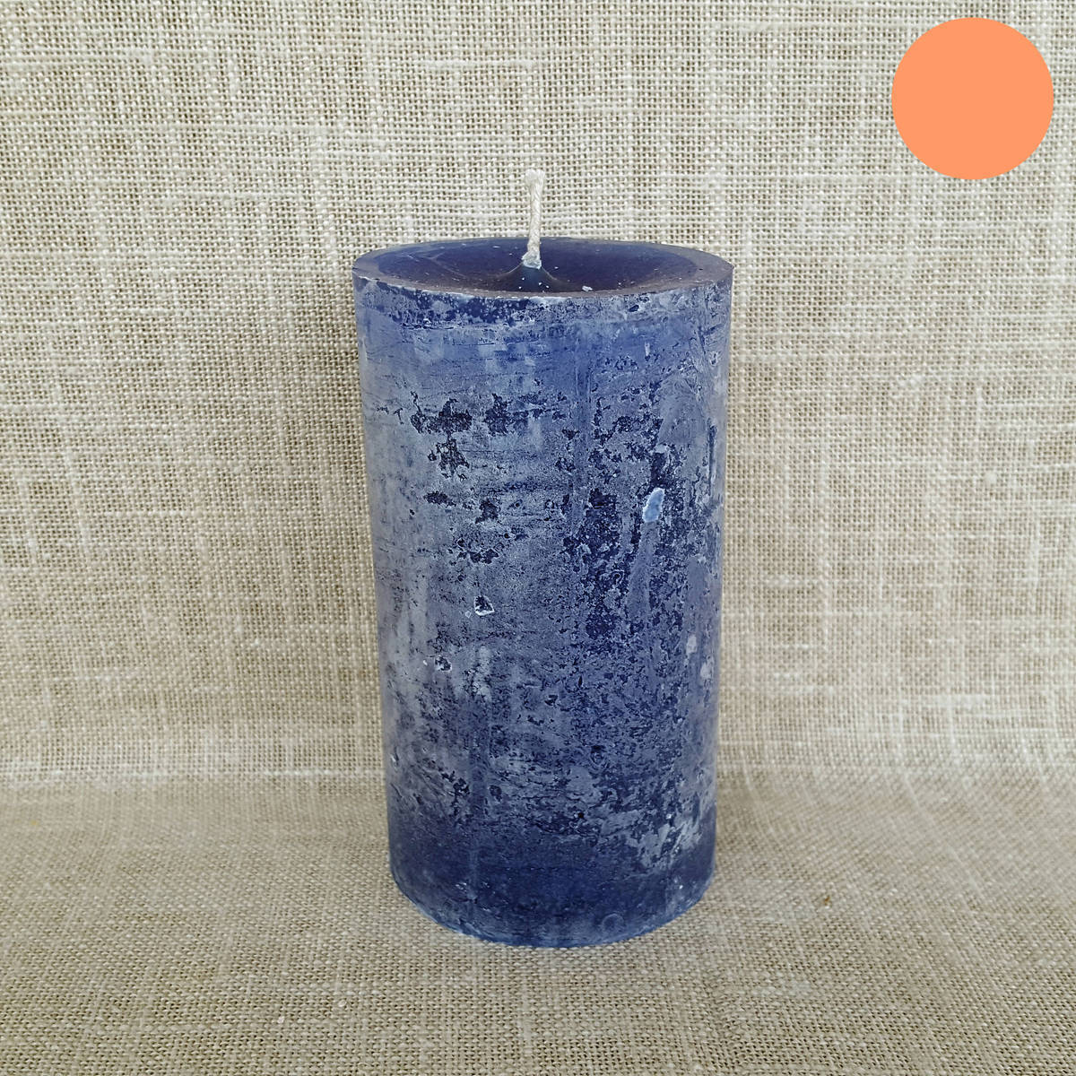 Kerze dunkelblau, Ø 5.7cm / Höhe 10cm