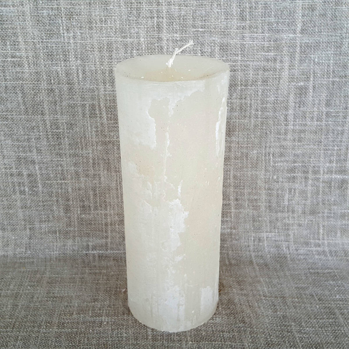 Kerze elfenbein, Ø 5.7cm / Höhe 15cm