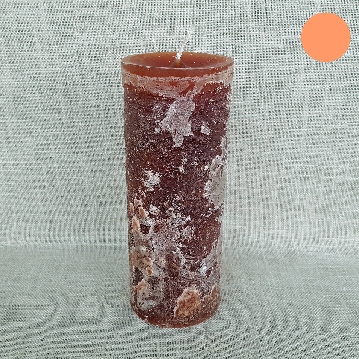 Kerze karamell, Ø 5.7cm / Höhe 15cm