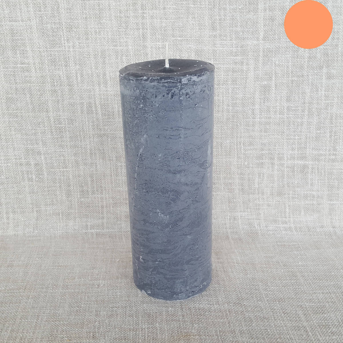 Bougie en paraffine gris foncé, Ø 5.7cm / Hauteur 15cm