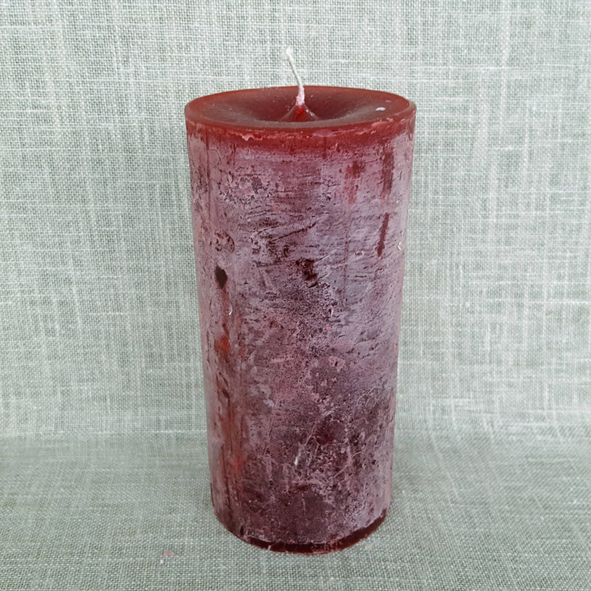 Kerze rot, Ø 7cm / Höhe 15cm