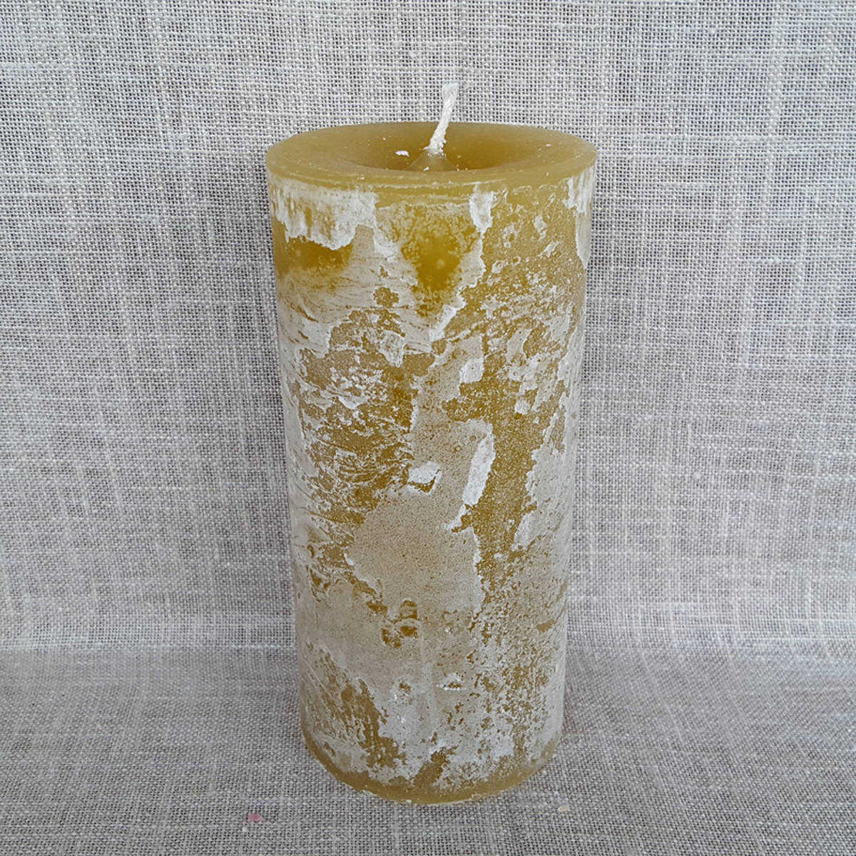 Kerze gelb, Ø 7cm / Höhe 15cm 