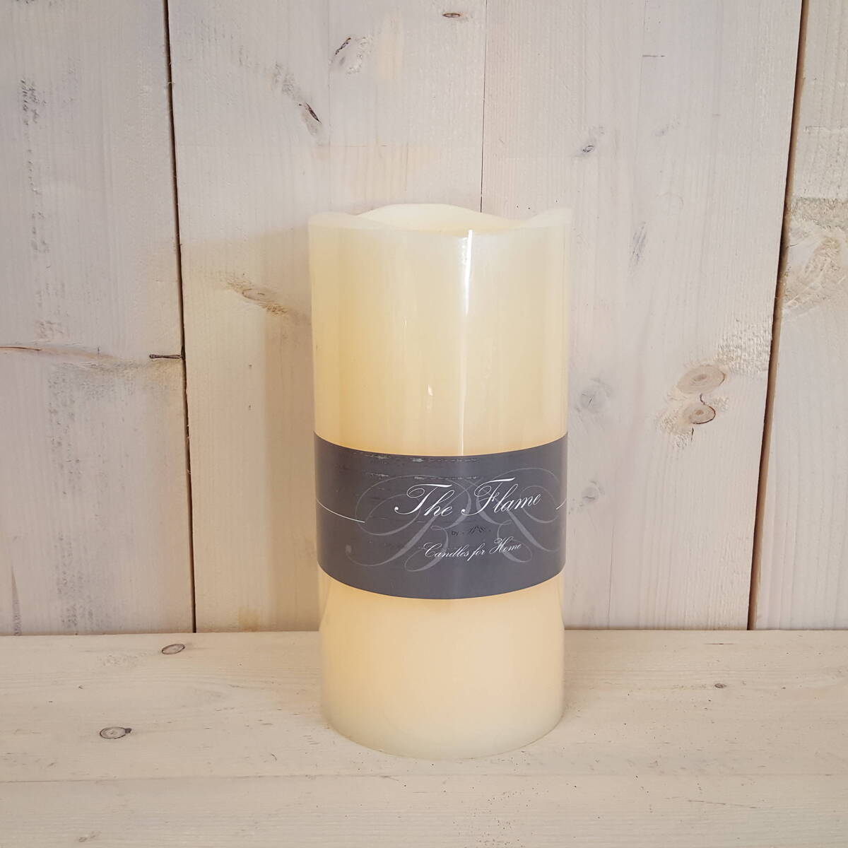 Kerze LED, Ø 15cm / Höhe 40cm, crème