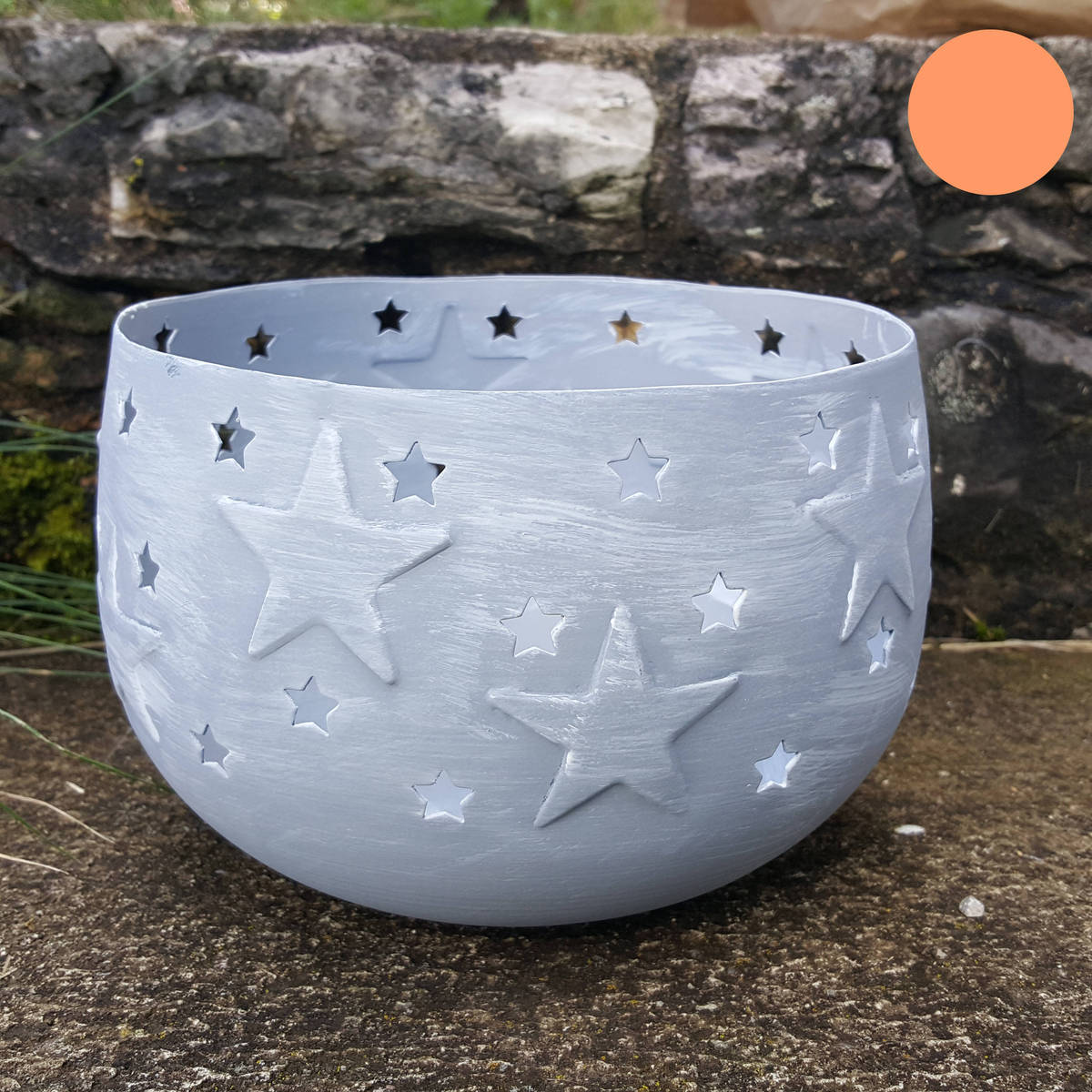 Windlicht Sterne aus Metall