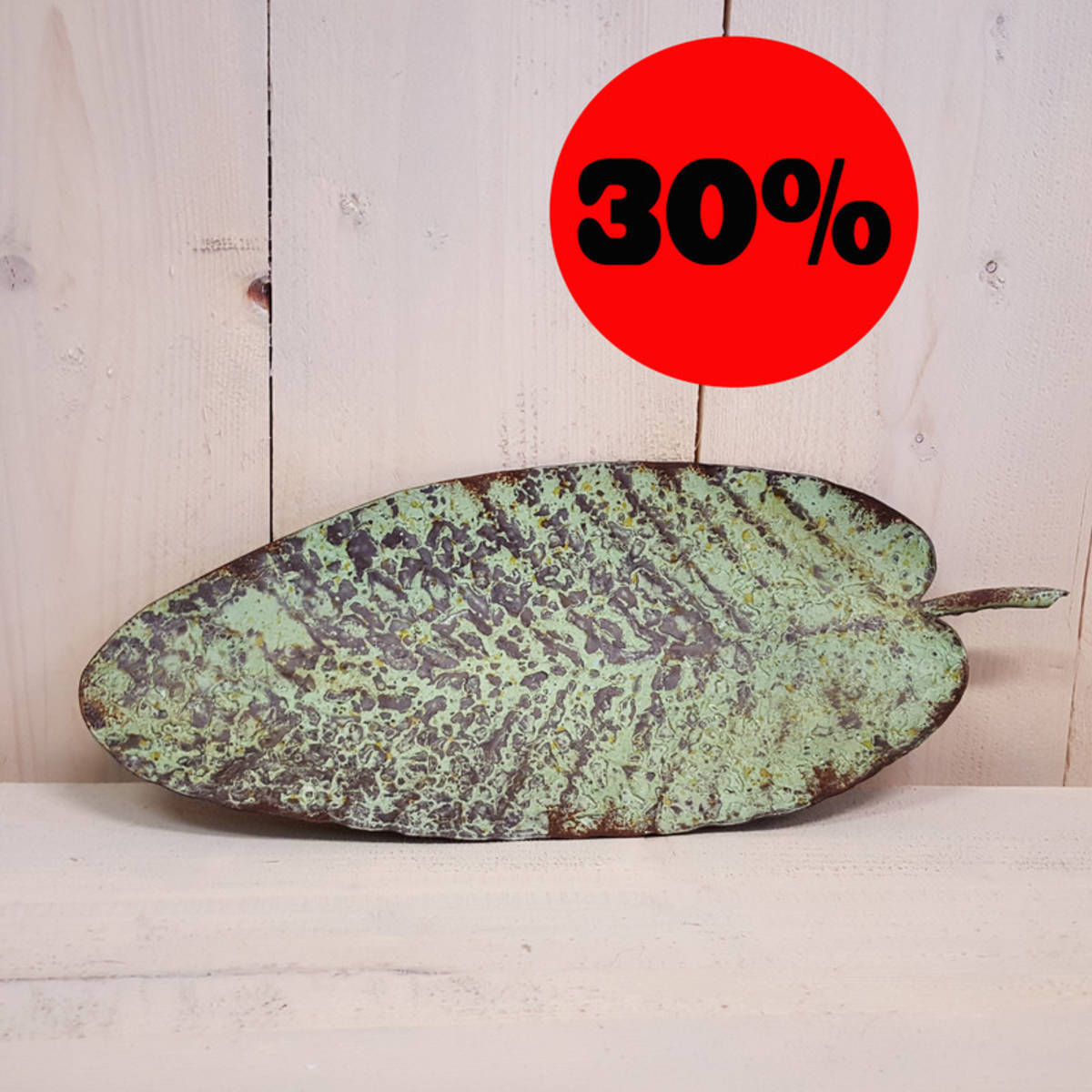 Platte aus Metall, Länge 45cm