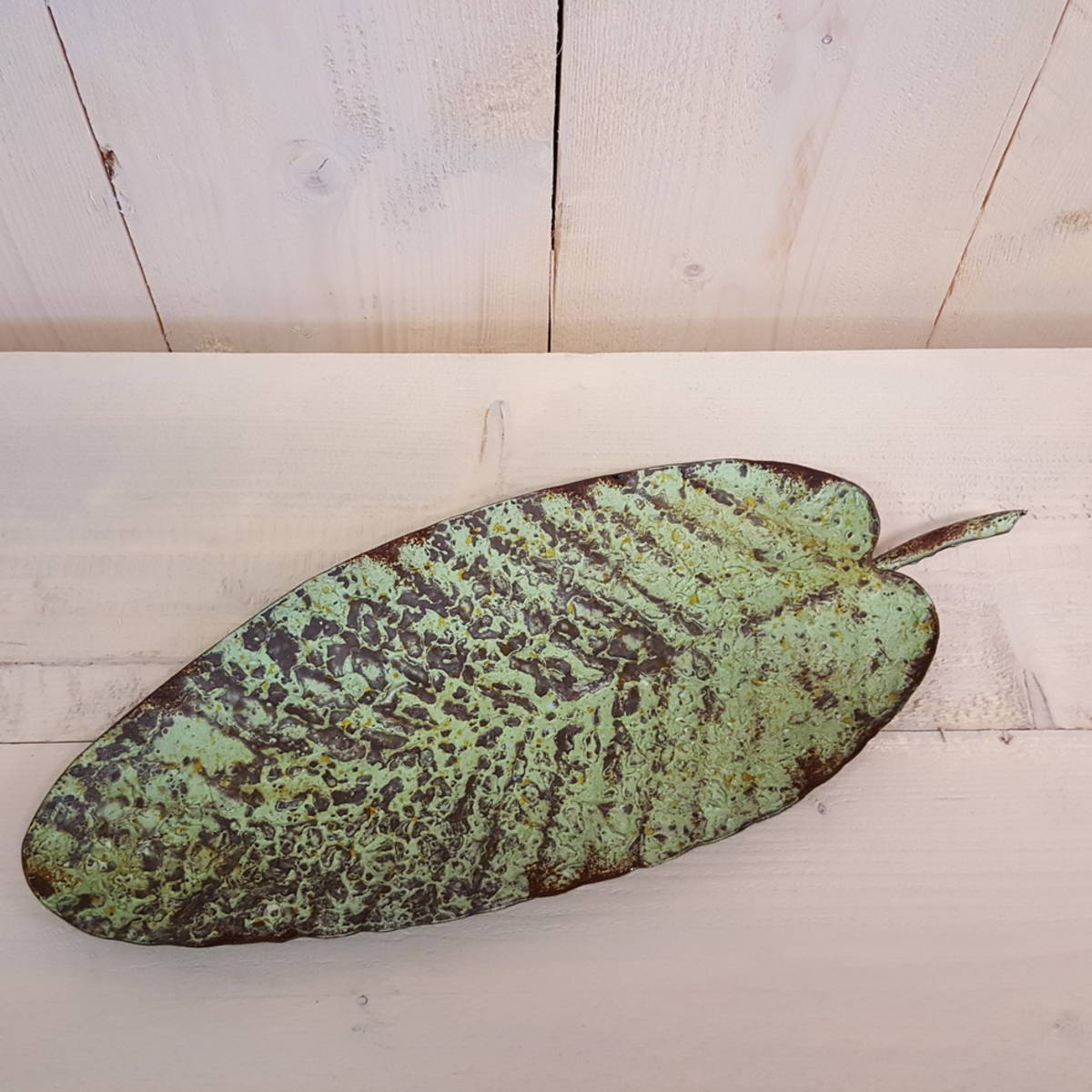 Platte aus Metall, Länge 45cm