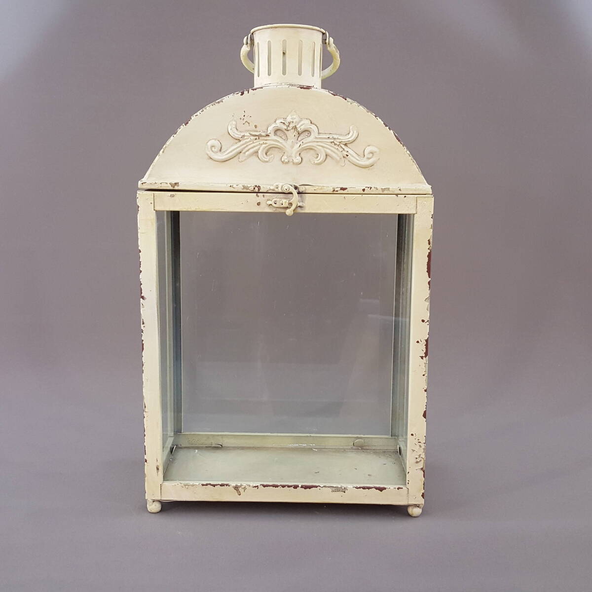 Laterne aus Metall, alt gemacht, Höhe 52cm