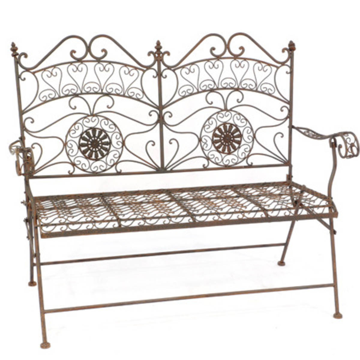 Wunderschöne Sitzbank aus Metall